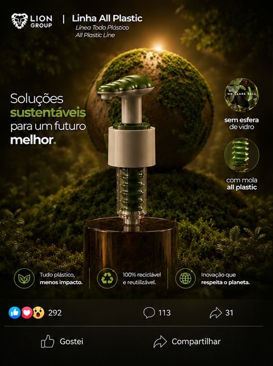 Linha All Plastic, acabamento verde