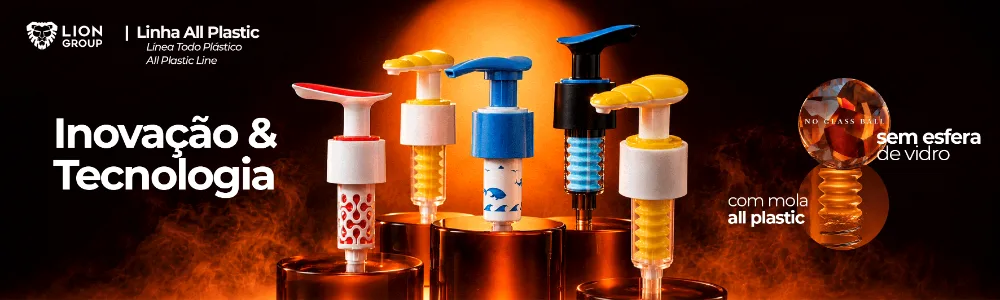 Linha All Plastic — Inovação & Tecnologia. Sem esfera de vidro, com mola all plastic.